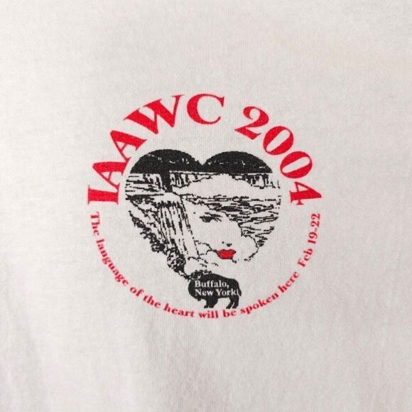 Vintage International Womens Conference T Shirt Mens Size Large White Y2K 2004 - Picture 2 of 5